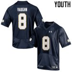 Notre Dame Fighting Irish Youth Donte Vaughn #8 Navy Under Armour Authentic Stitched College NCAA Football Jersey JJB4899ZB